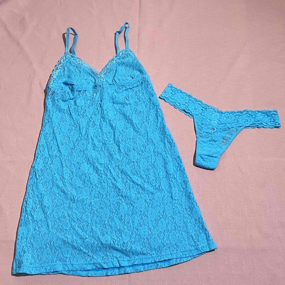 Cosabella Lingerie Set Cami Panties Womens Small Y2K Pastel Fairy Floral Lace